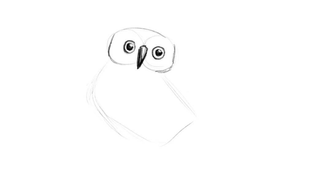 How to draw an owl lesson tutorial for beginners